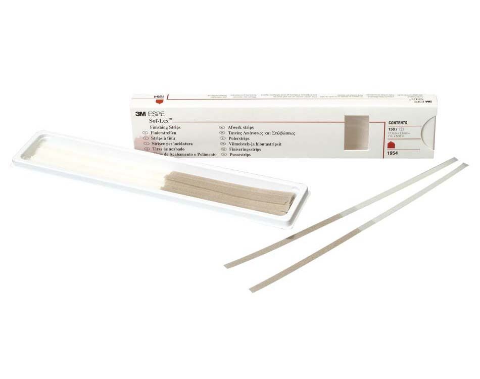 3M финиращи ленти Sof-Lex #1954 17.7 cm x 3.9 mm, Coarse/Medium  150 бр.