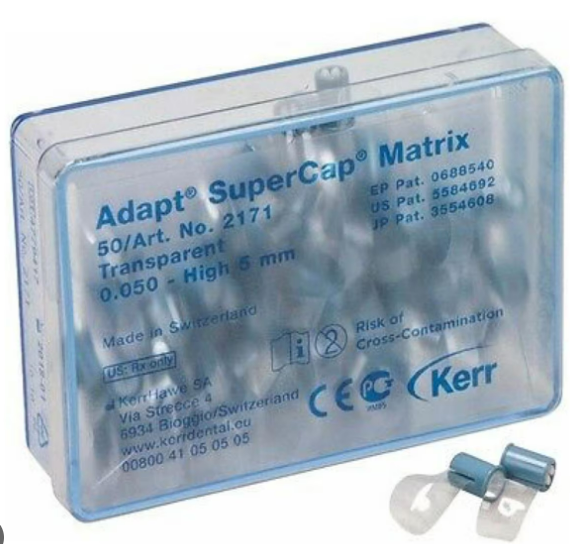 Kerr Hawe матрици SuperCap  #2161 5 mm, 0.030 сини  1 бр.