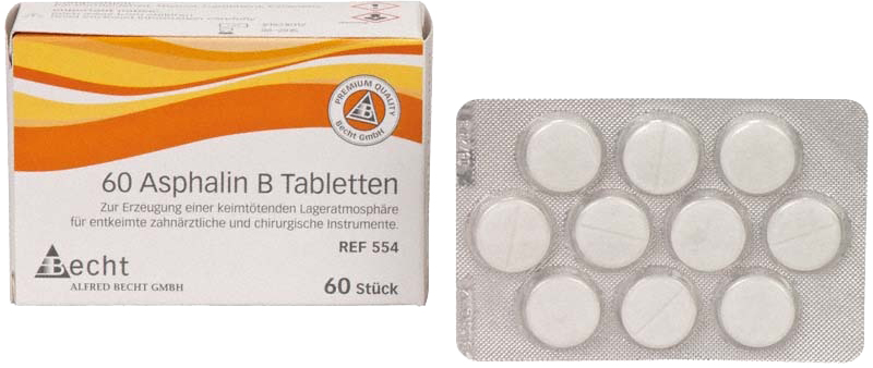 Asphalin В таблетки за суха стерилизация   10 бр. блистер