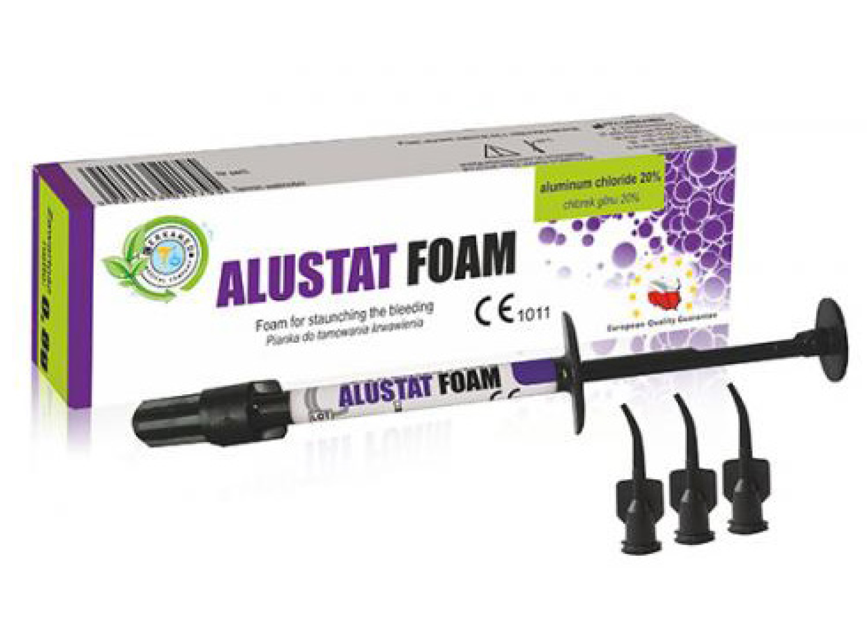 Cerkamed кръвоспиращи Alustat Foam ретрахираща пяна  0.8 g шприца