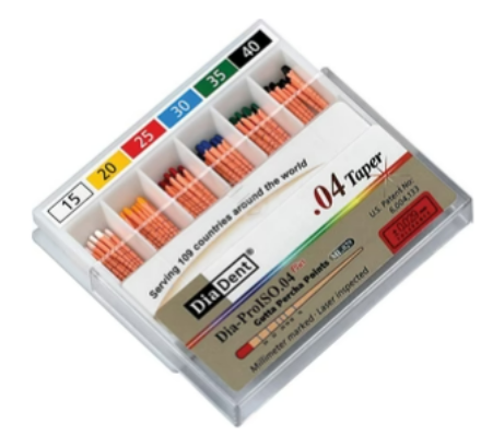 DiaDent гутаперчови щифтове ISO.04, 40-черни   60 бр.