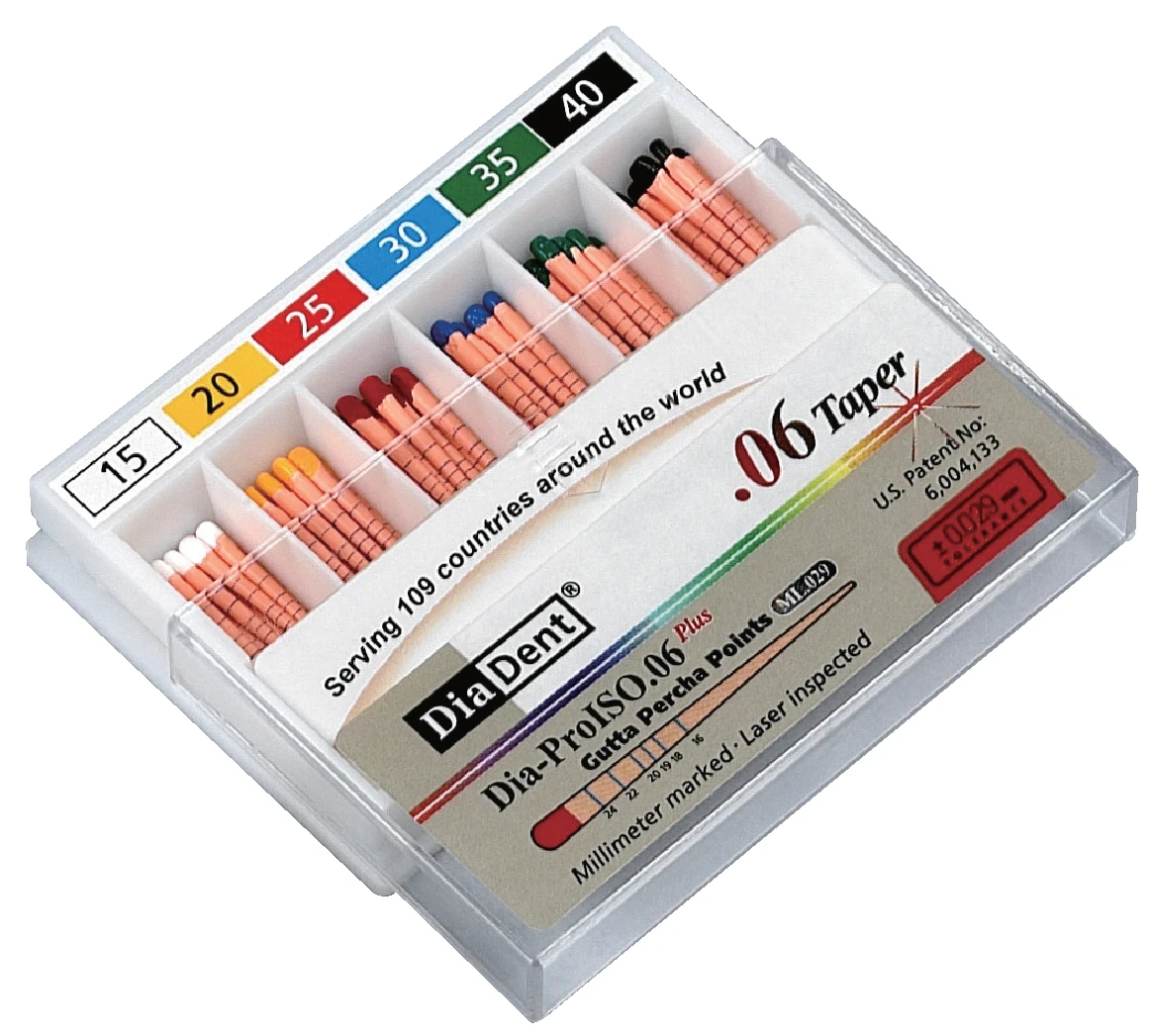 DiaDent гутаперчови щифтове ISO.06, 30-сини   60 бр.