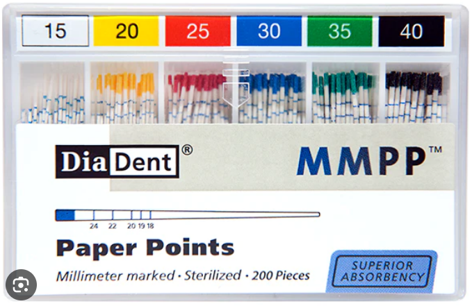 DiaDent хартиени щифтове ISO.02, 30-сини    200 бр.