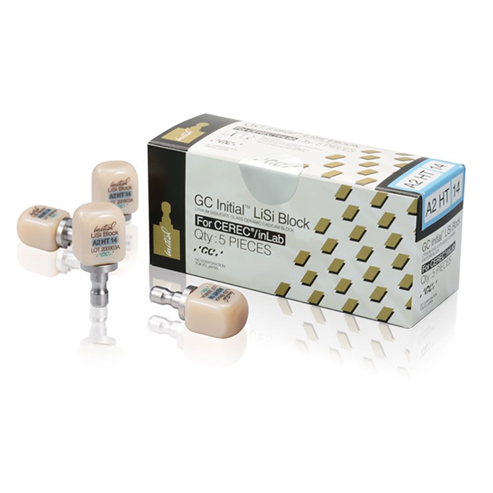 GC керамика GC Initial LiSi Block, CEREC, Size 14 B1 HT, 5бр