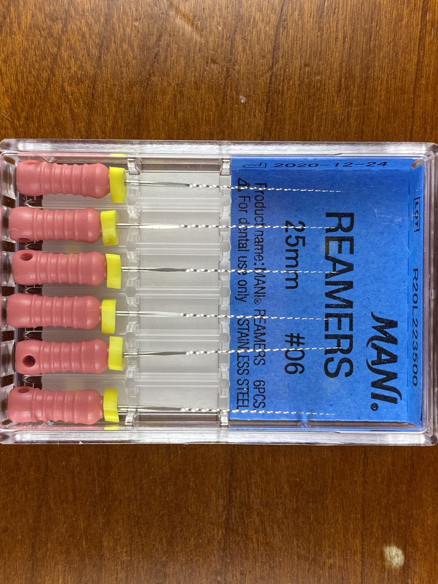Mani пила Reamer разширител #06; 25 mm  6 бр.