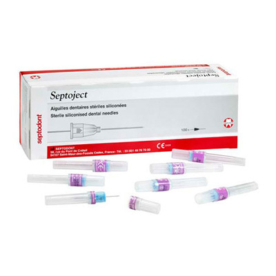 Septodont карпулни игли Septoject Evolution 27G 04/25mm   100 бр. кутия