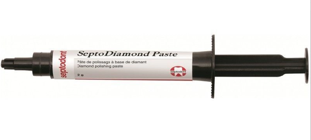 Septodont  SeptoDiamond Paste: syringe with 2g of diamond polishing paste