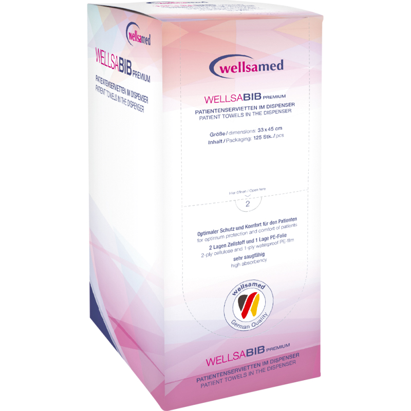 Wellsamed лигавници  лилав(и) PE-фолио; диспенсър -  125 бр.