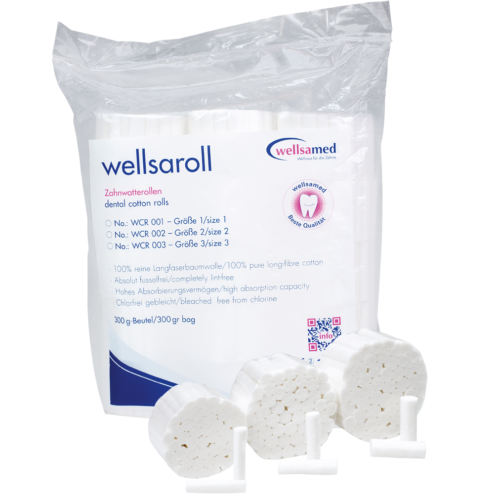 Wellsamed ролки  №3 от памук и целулоза;  300 g