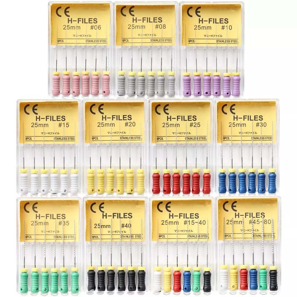 Mani H-пила размер 20; 31 mm - жълт  6 бр.