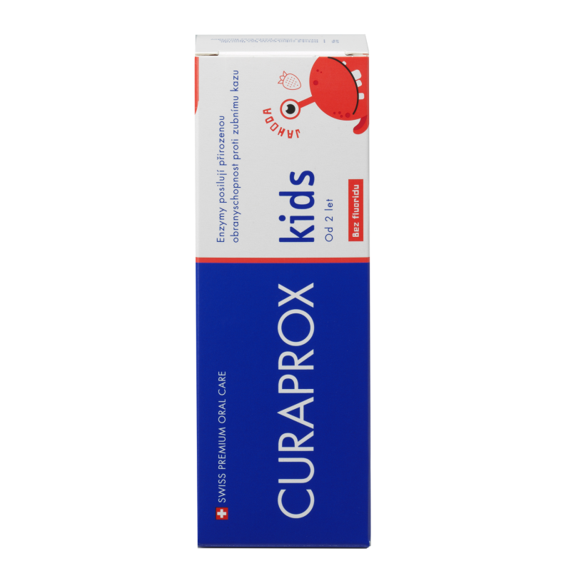 Curaprox Детска паста за зъби без флуорид за деца над 2 год.с вкус на ягода 60 ml