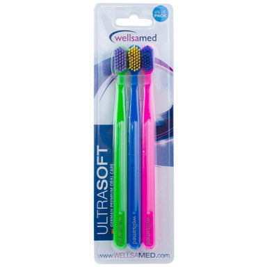 Wellsamed Четка за зъби Ultrasoft 3 бр.