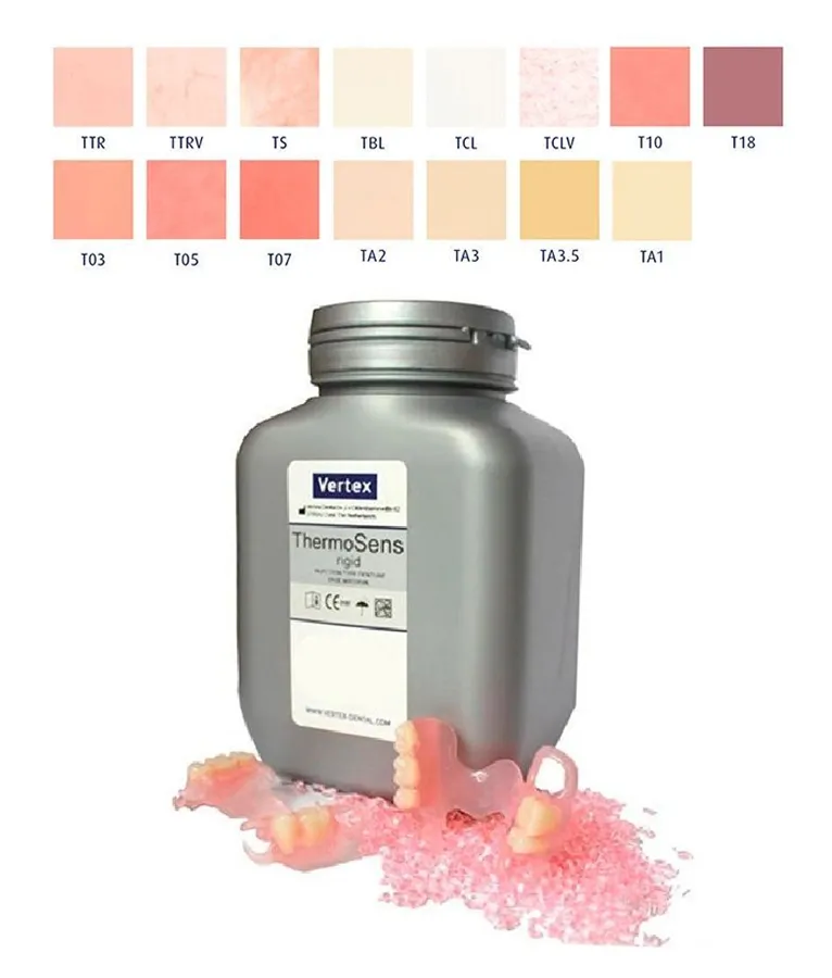 Vertex   Thermosens Rigid материал за протези цвят T03  1000g