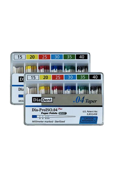 DiaDent хартиени щифтове ISO.04, 15-бели   100 бр.