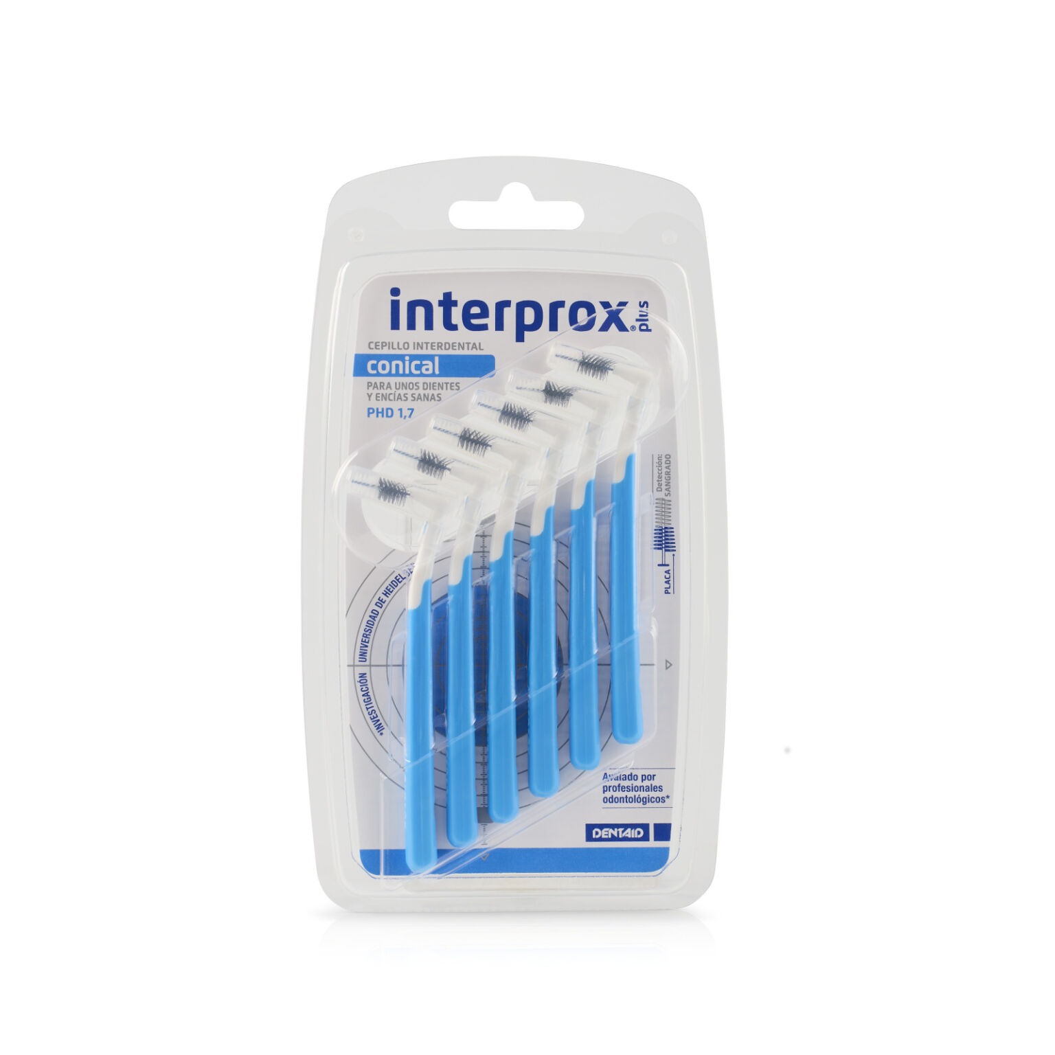 DENTAID Интердентални четки за зъби INTERPROX PLUS 2G Conical NEW 1.7 mm, 6 бр. блистер