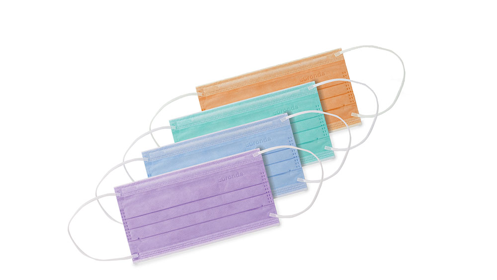 Euronda маска 4-слойна медицинска предпазна лилави   50 бр.