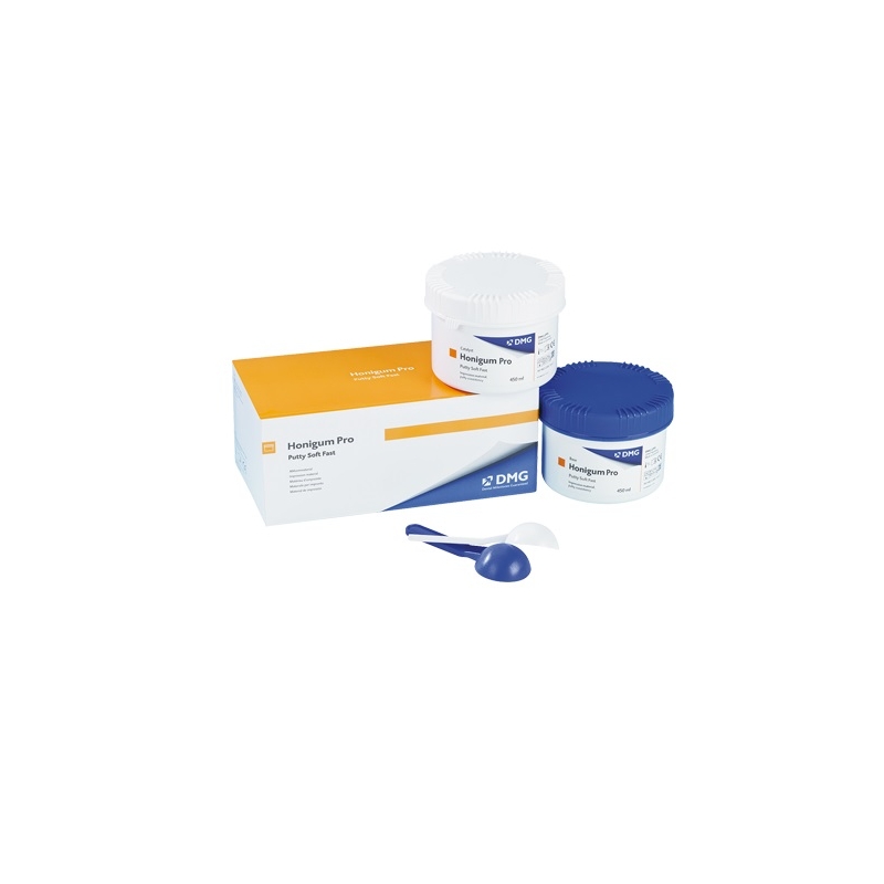 DMG А-силикони Honigum Pro Putty Soft Fast База 450мл + Катализатор 450мл