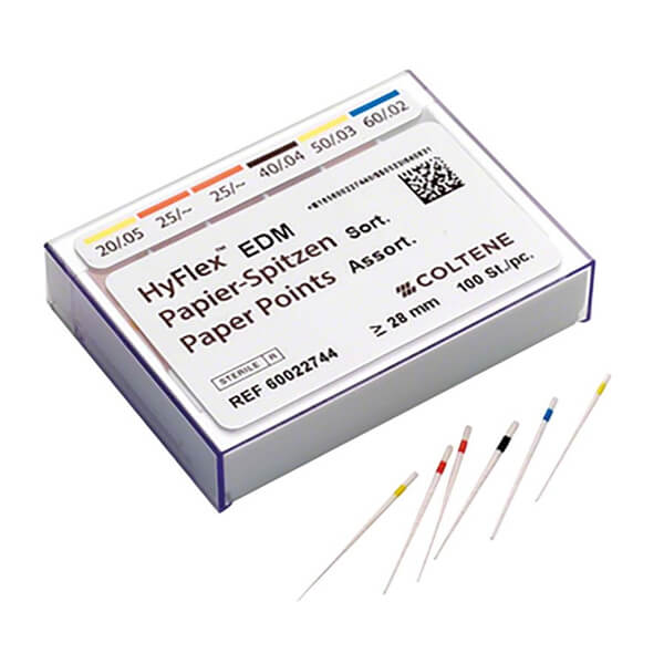 HyFlex хартиени щифтове EDM Асорти   100 бр. кутия