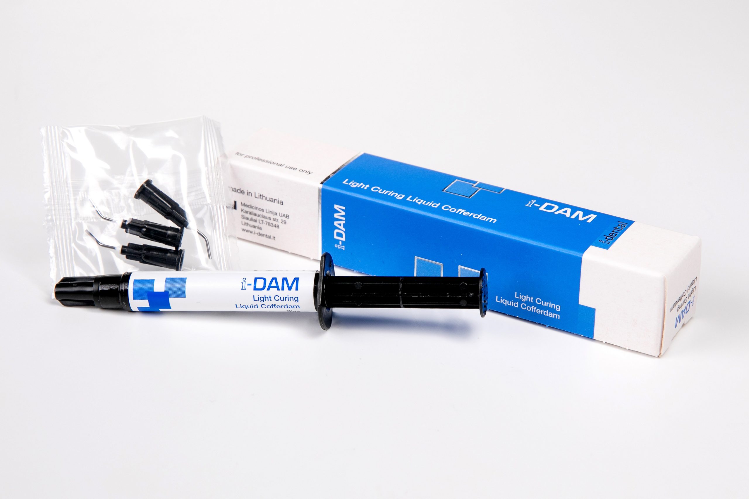 I-DENTAL кофердам i-DAM LC BLUE   3.5 g шприца