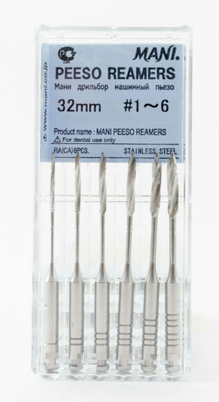 Mani машинни пили Peeso Reamers #1-6; 32 mm  6 бр.