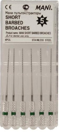 Mani нервекстрактор  #5; 21 mm зелени  6 бр.