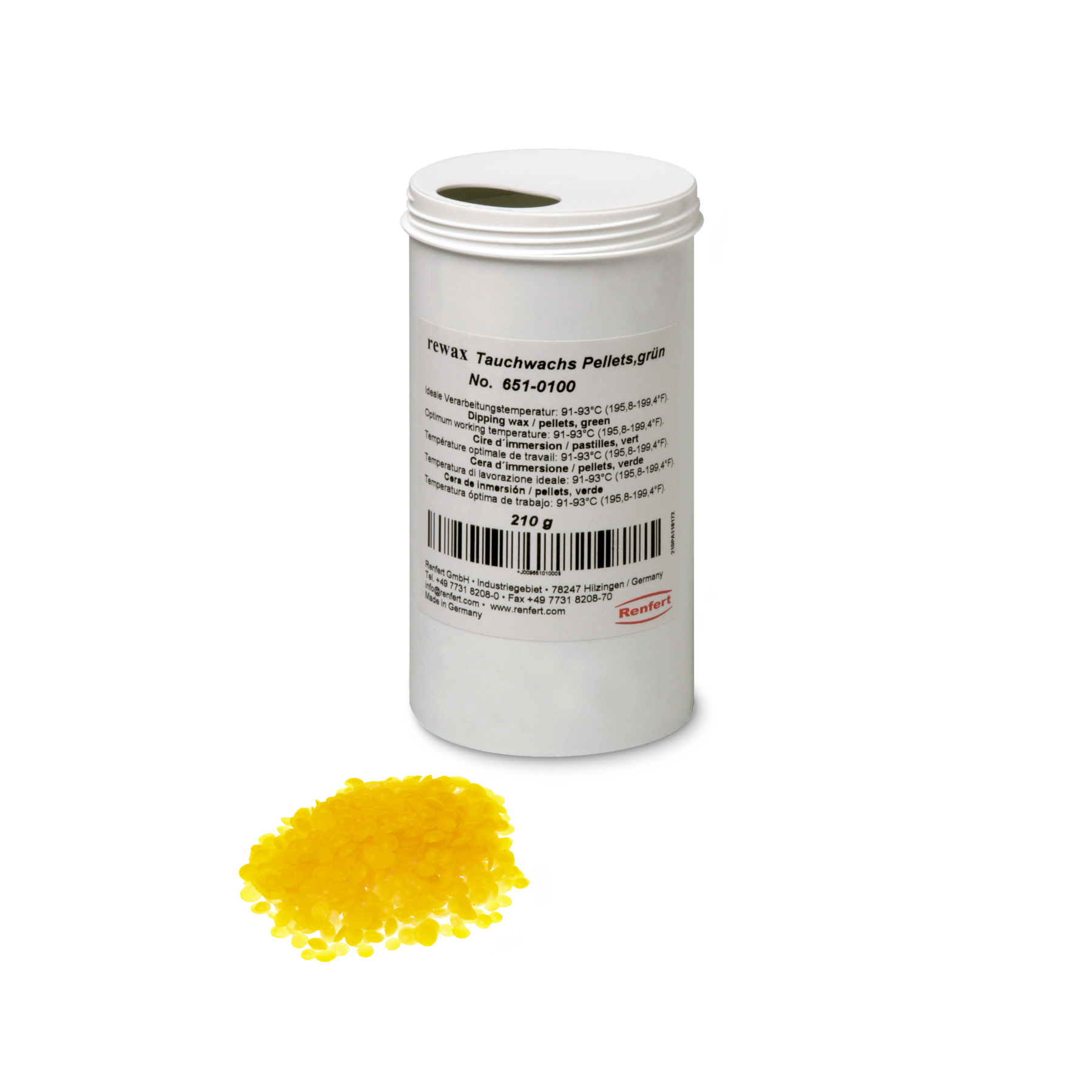 Renfert  Gео Rewax Dipping wax  потапящ восък,жълт  210g