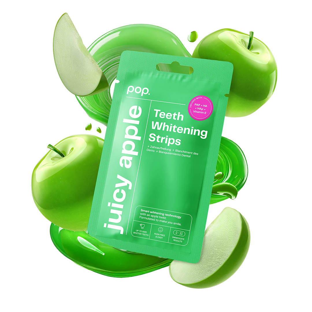 Smilepen Pop избелващи лентички за зъби - ябълка 7x2 бр.