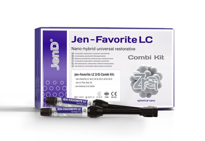 JenDental фотополимер Jen-Favorite LC ZrSi Combi Kit (9шпр х 4g, 6ml бонд) комплект
